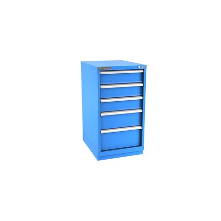 CHAMPION TOOL STORAGE Modular Tool Cabinet, 5 Drawer, Blue, Steel, 22 in W x 28-1/2 in D x 41-3/4 in H N18000502ILCFTB-BB